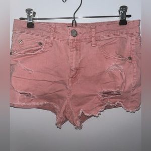Aeropostale Red Jean Shorts